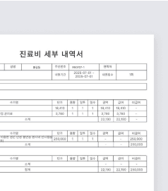 실비보험 청구 서류